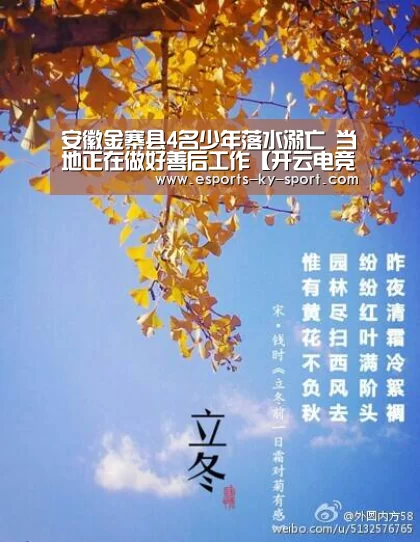 安徽金寨县4名少年落水溺亡 当地正在做好善后工作【开云电竞】(图2) 电竞官网